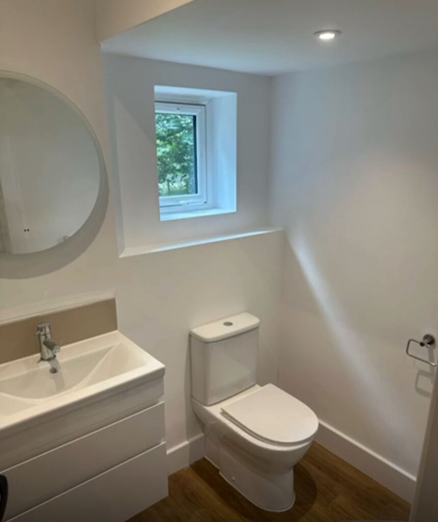 Bathroom installed as part of a property development project at Craigiehall Estate by ARC Developments